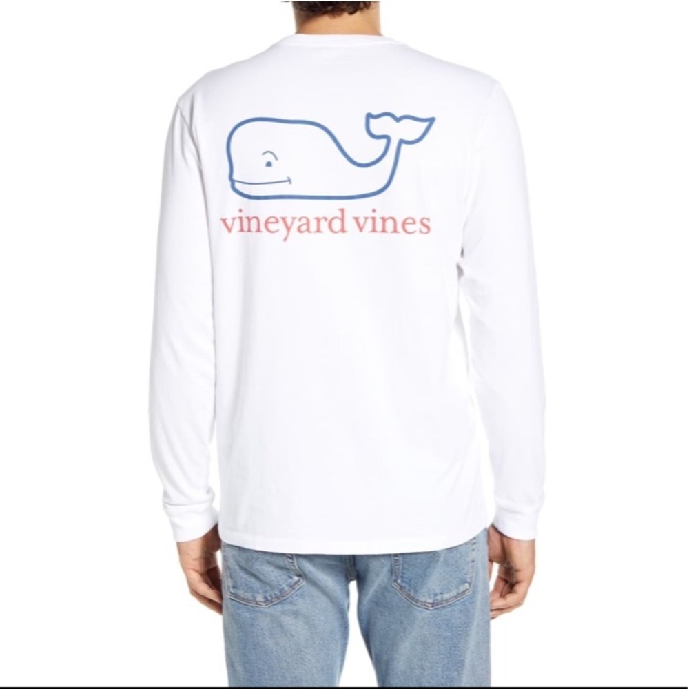 NWOT! Vineyard Vines Tricolor Whale Pocket T-Shirt